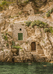 Beneath the Cliffs Print