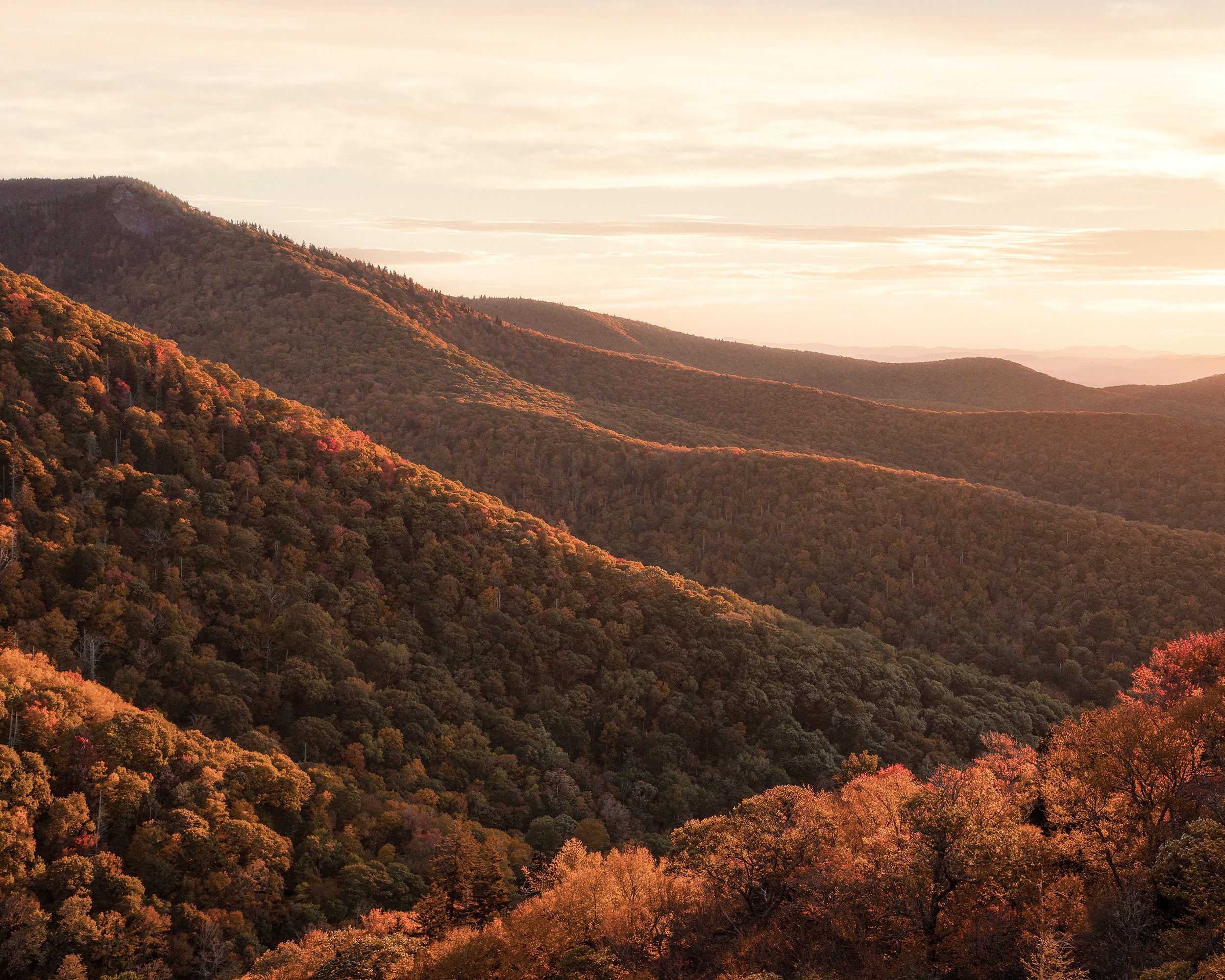 Blue Ridge Mountain Sunrise Print