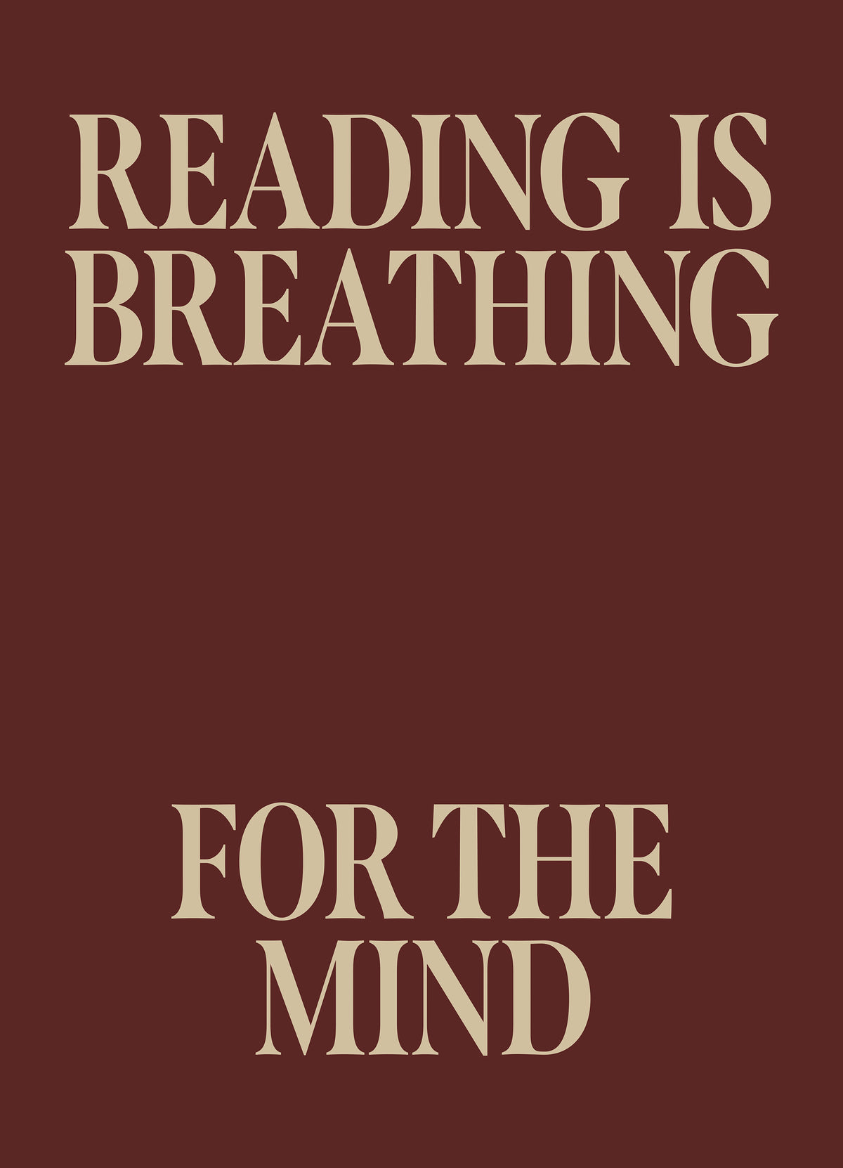 Reading is Breathing Print