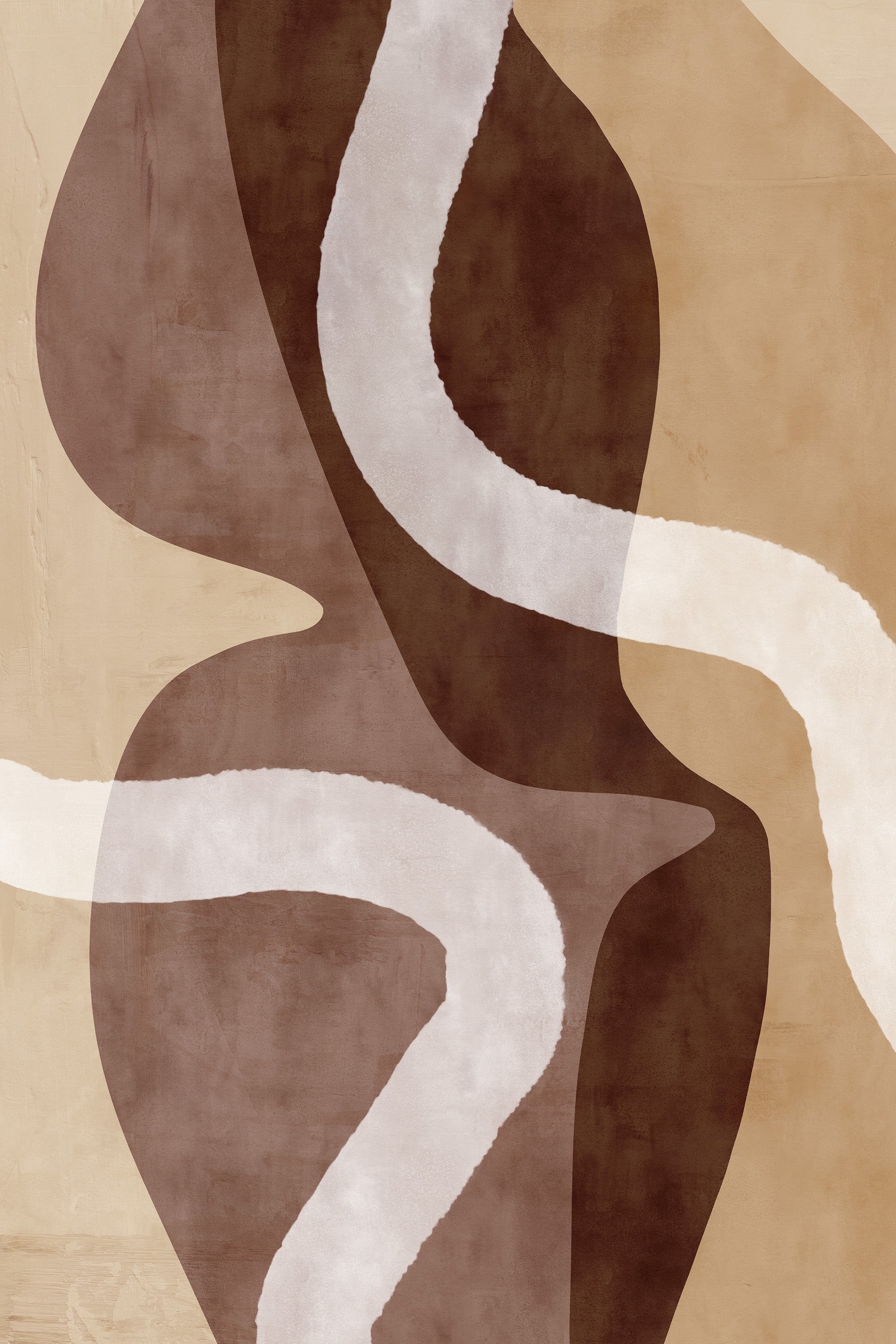 Earth Tone Abstraction No1 Print