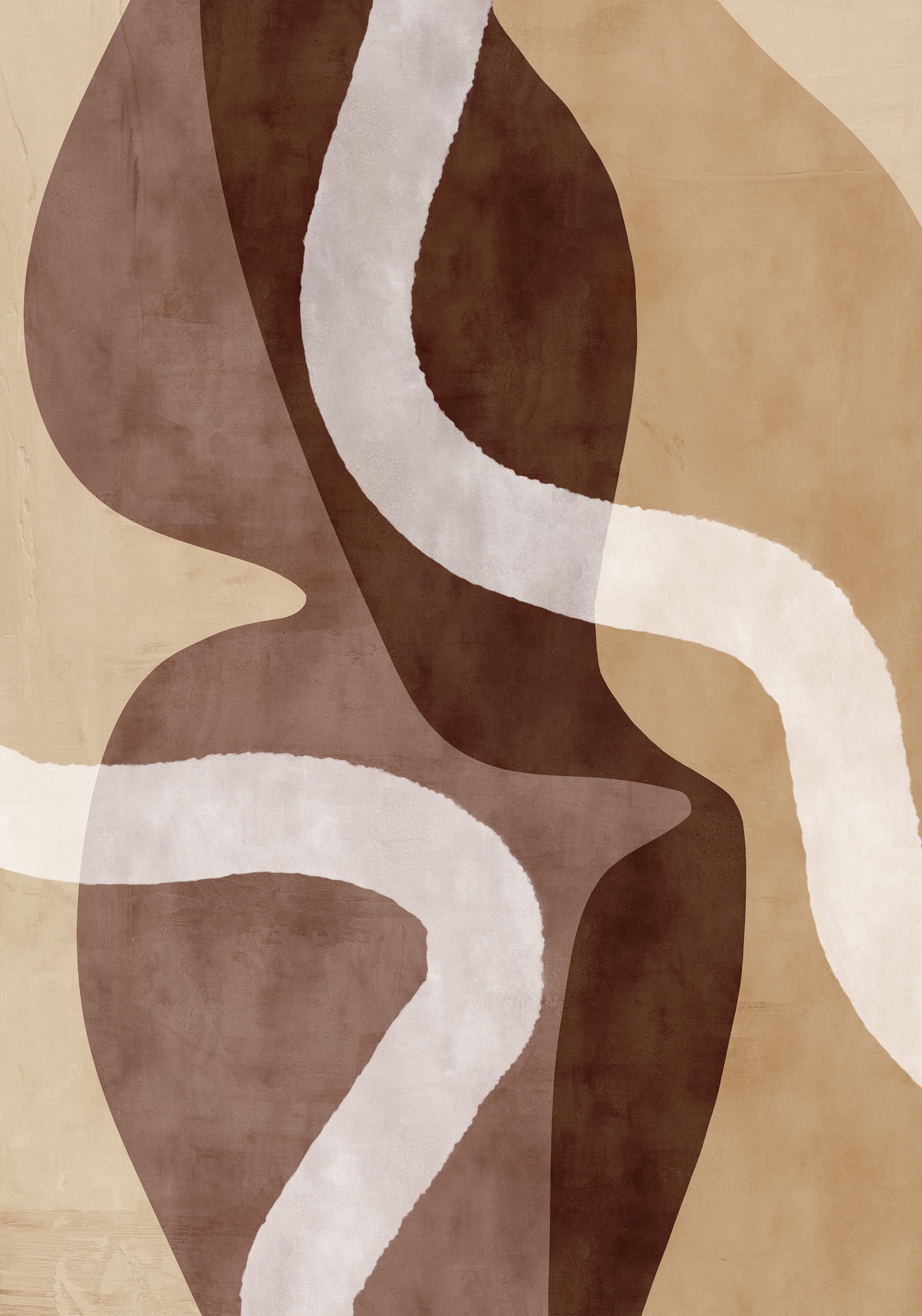 Earth Tone Abstraction No1 Print