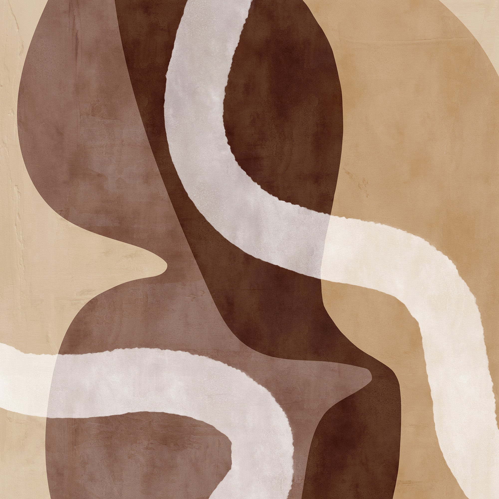 Earth Tone Abstraction No1 Print