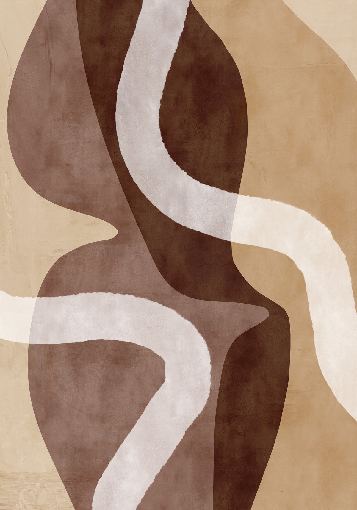 Earth Tone Abstraction No1 Print