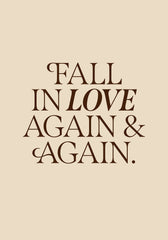 Fall in Love Again Print