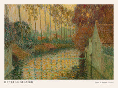Henri Le Sidaner - Canal in Autumn Print