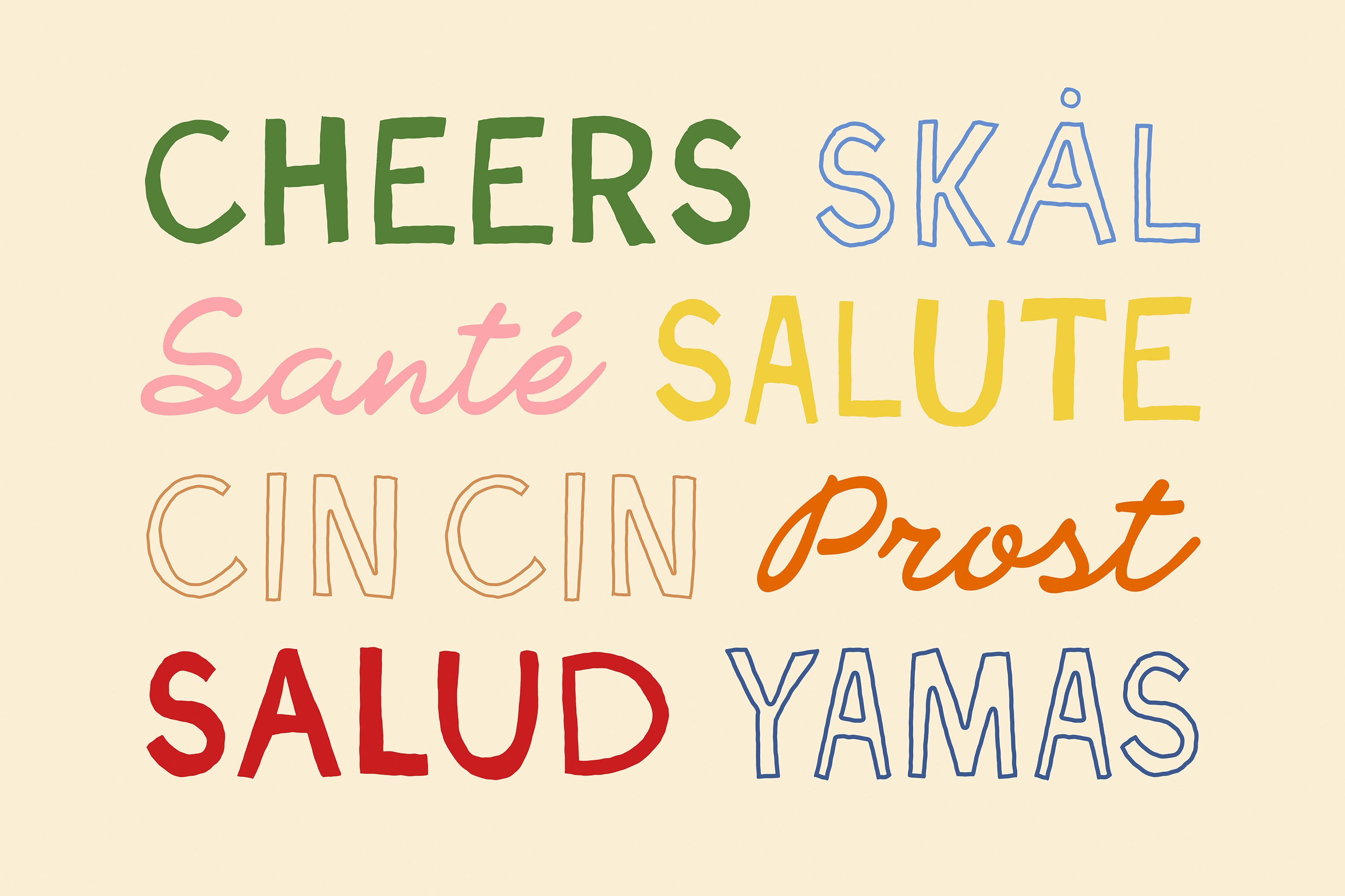 Cheers Print