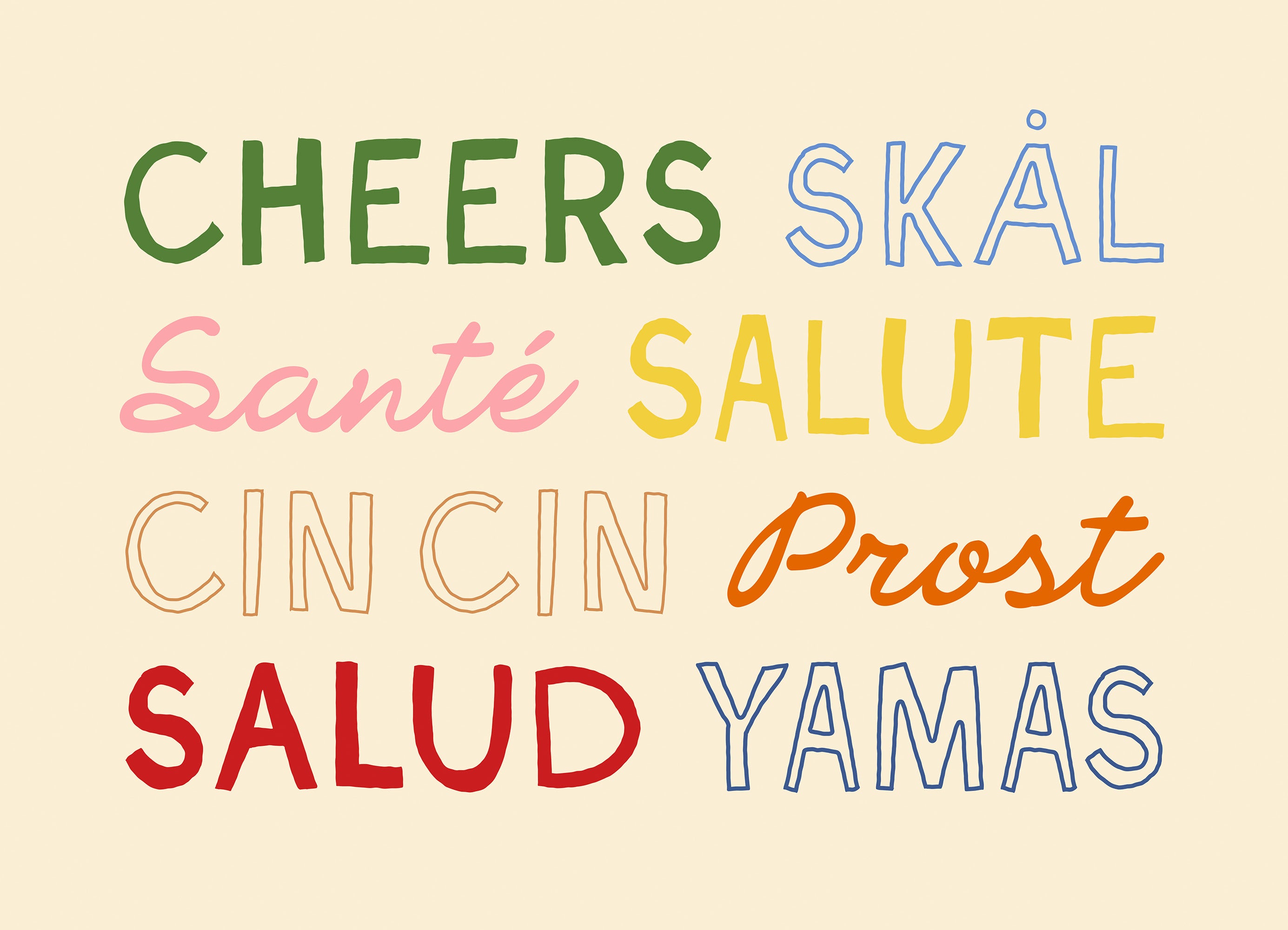 Cheers Print