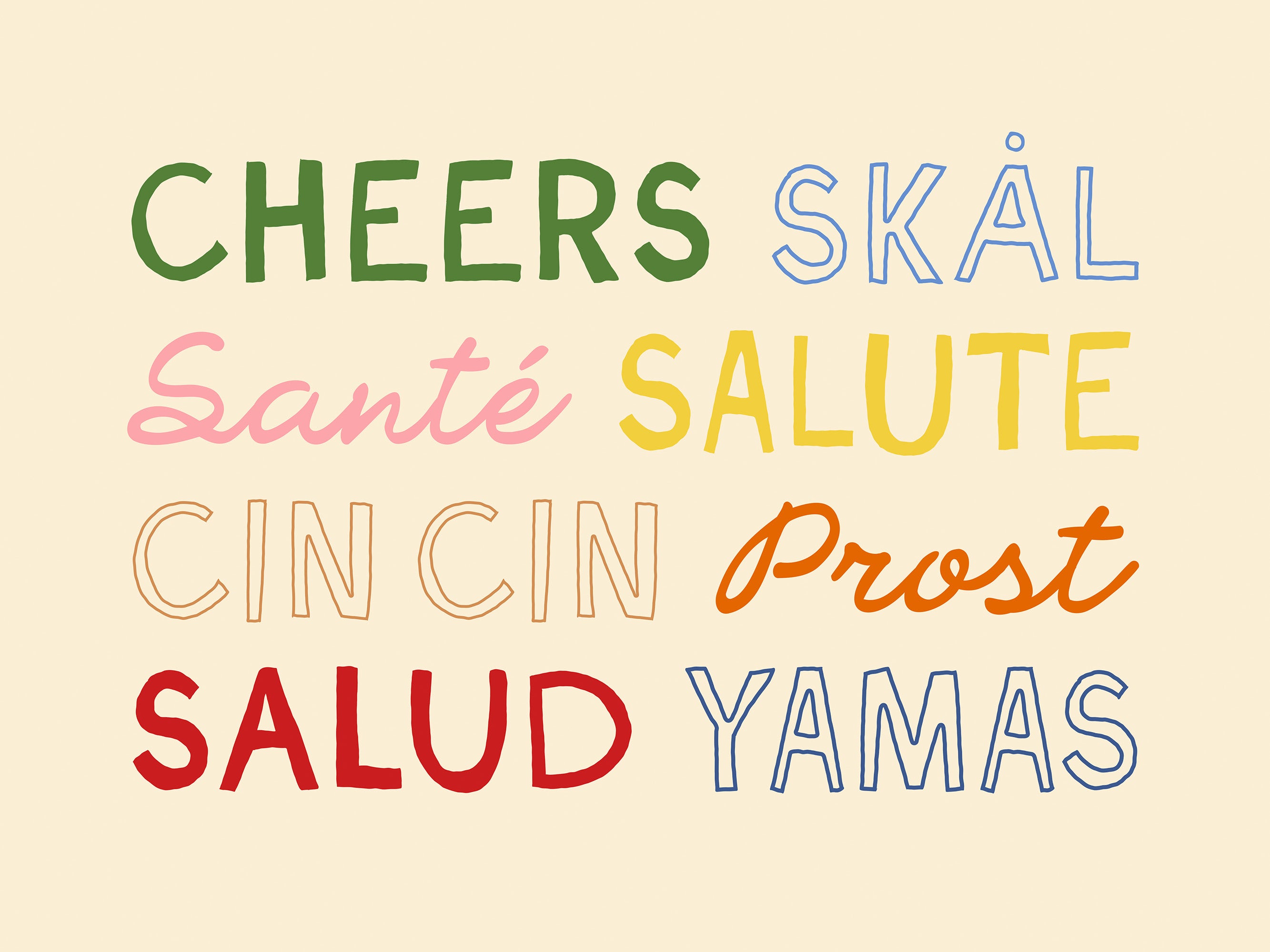 Cheers Print