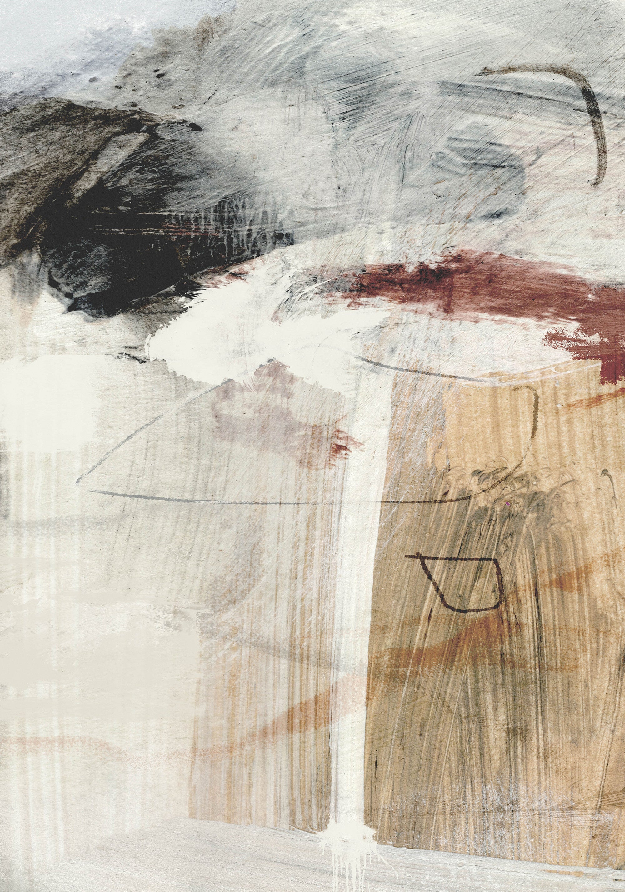 Dan Hobday - Earth Layers No1 Print