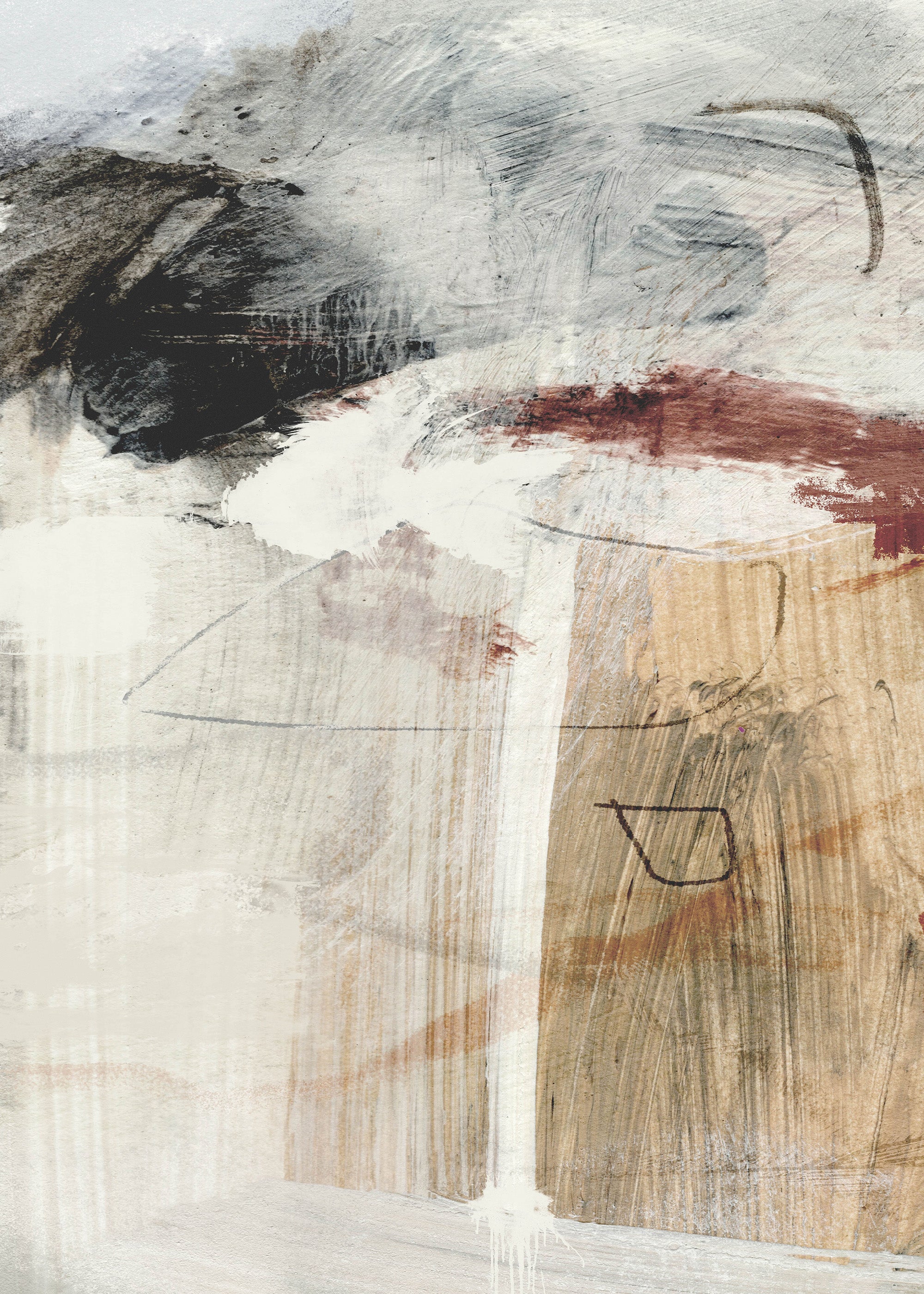Dan Hobday - Earth Layers No1 Print