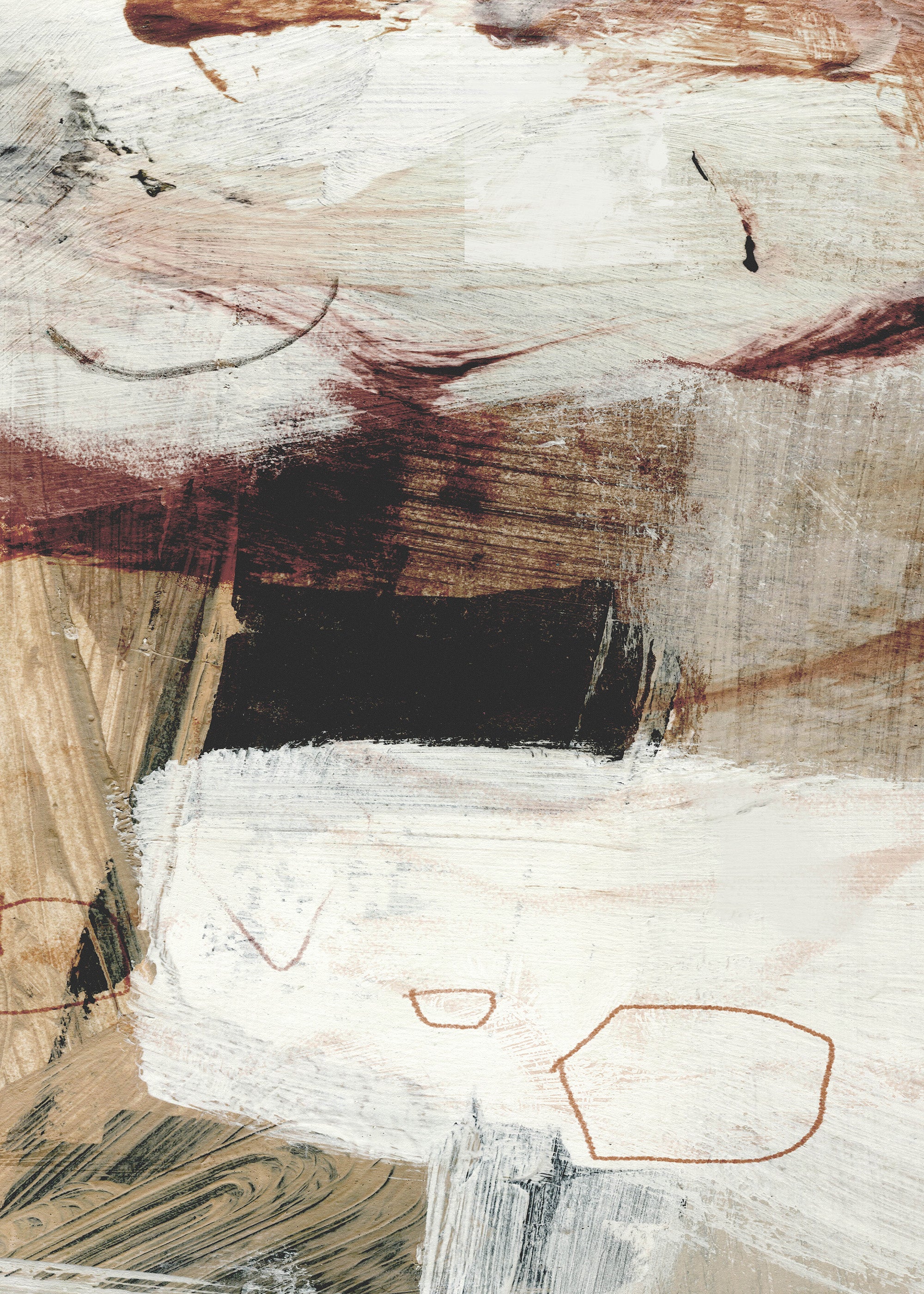 Dan Hobday - Earth Layers No2 Print