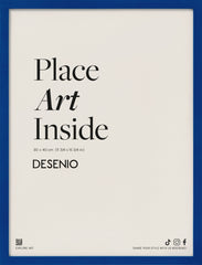 Blue picture frame, 12 x 16 in
