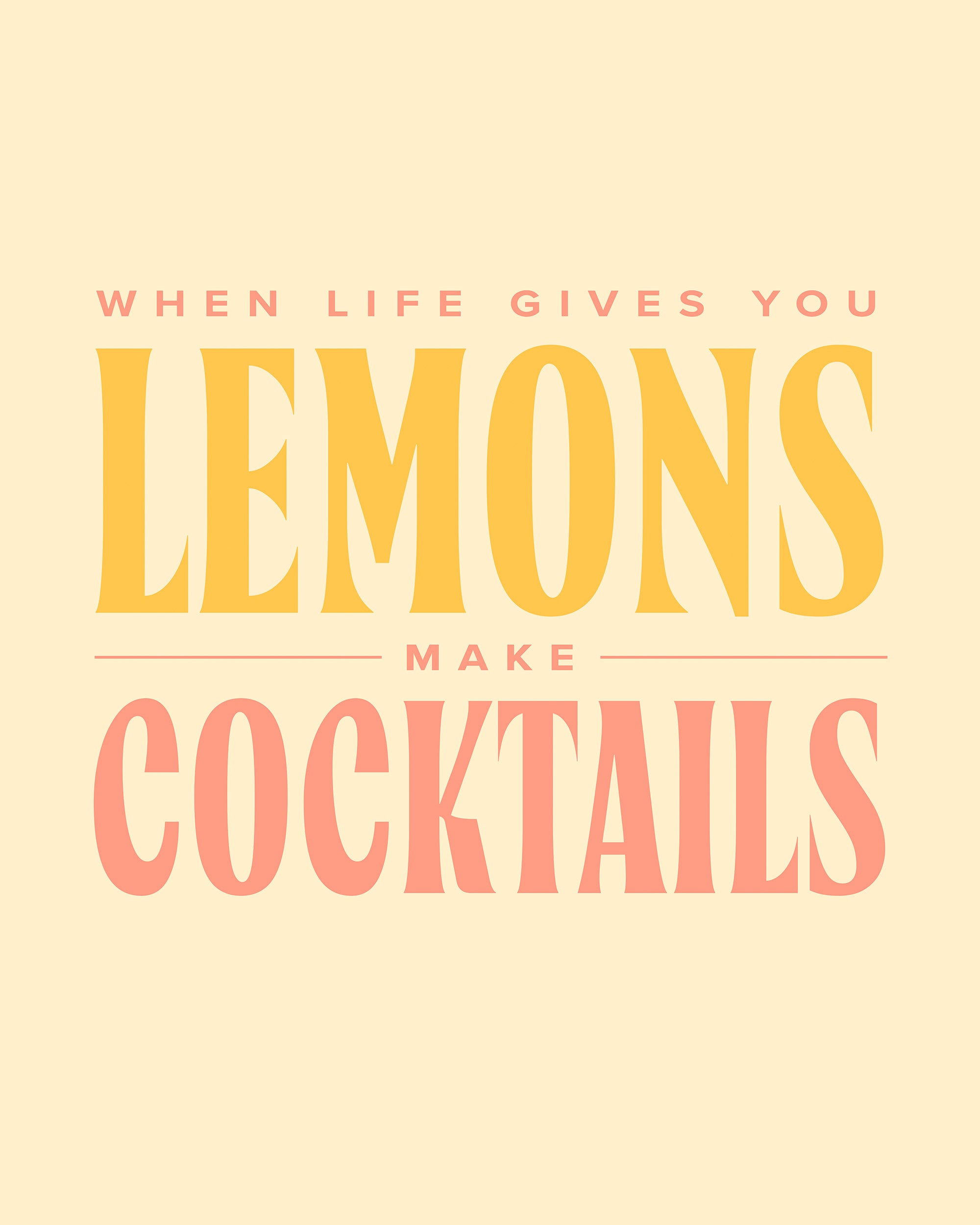 Make Cocktails Print
