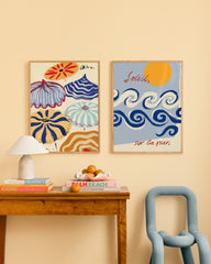 Riviera Parasols Poster Pack